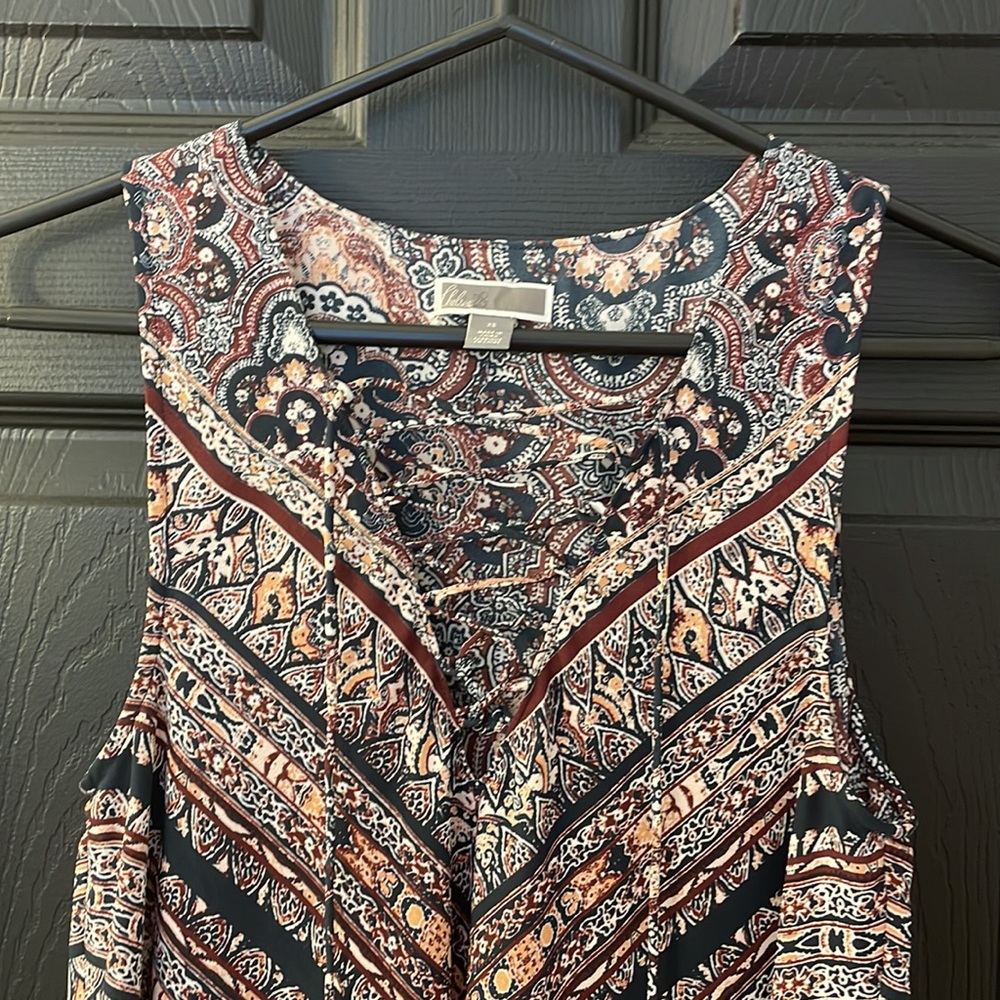 Patterned Shift Dress - image 2